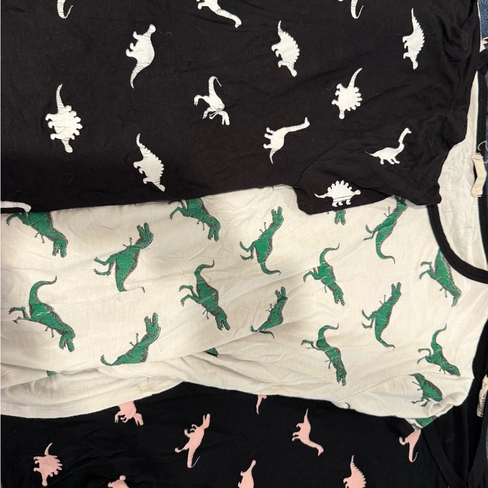 THREE Dinosaur french pastry Tops
